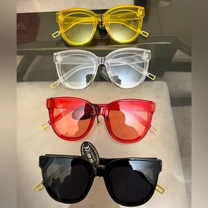 Round, oversized clear or solid frames, simple glasses/sunglasses NWT